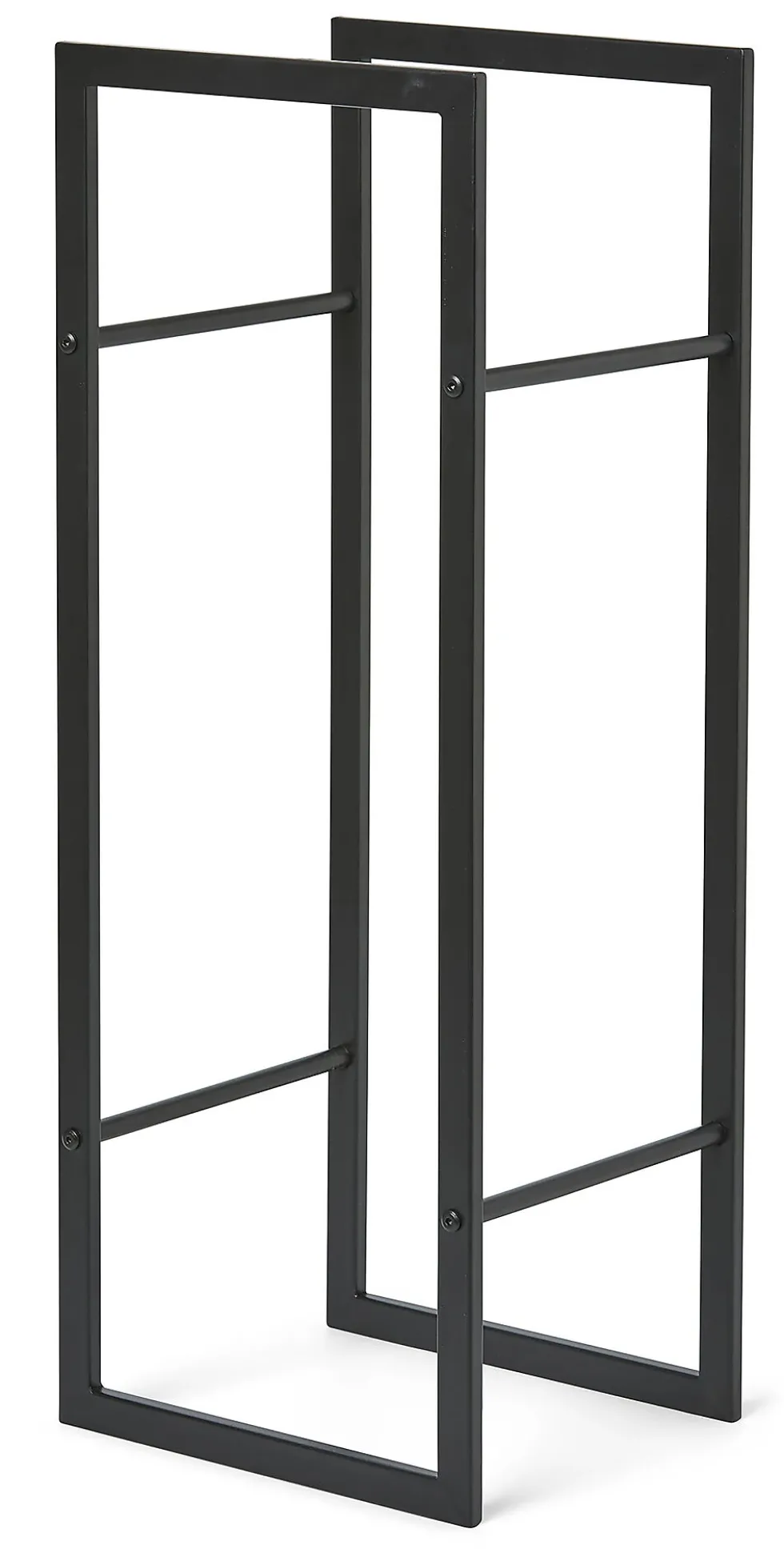 Vedstativ svart 80x30x25,5 cm