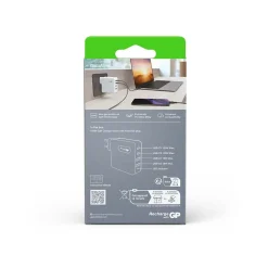 Vegglader GaN PD 100W 2x USB-C og A