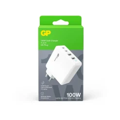 Vegglader GaN PD 100W 2x USB-C og A