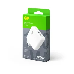 Vegglader GaN PD 100W 2x USB-C og A