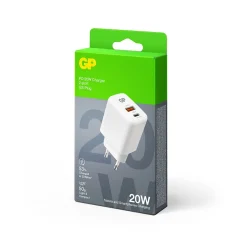 Vegglader PD 20W USB-A + USB-C