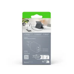 Vegglader PD 20W USB-A + USB-C