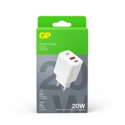 Vegglader PD 20W USB-A + USB-C