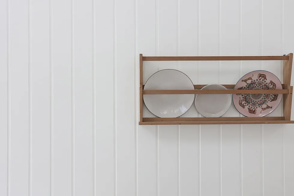 Veggpanel MDF skygge/skrå 11x620x2390 mm hvit