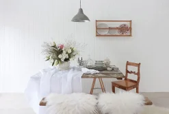 Veggplate trefiber 2390 Skygge hvit