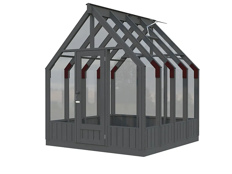 Veksthus Palmako Emilia 5,4 m2 gråmalt