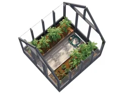 Veksthus Palmako Emilia 5,4 m2 gråmalt