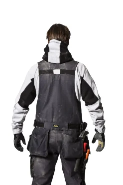 Verktøyvest 4254 sort/sort XXL canvas med hylsterlommer