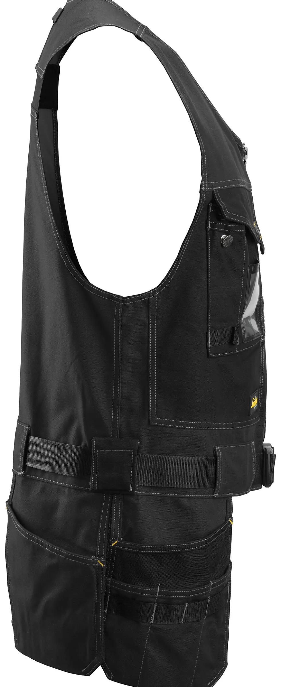Verktøyvest 4254 sort/sort XXL canvas med hylsterlommer