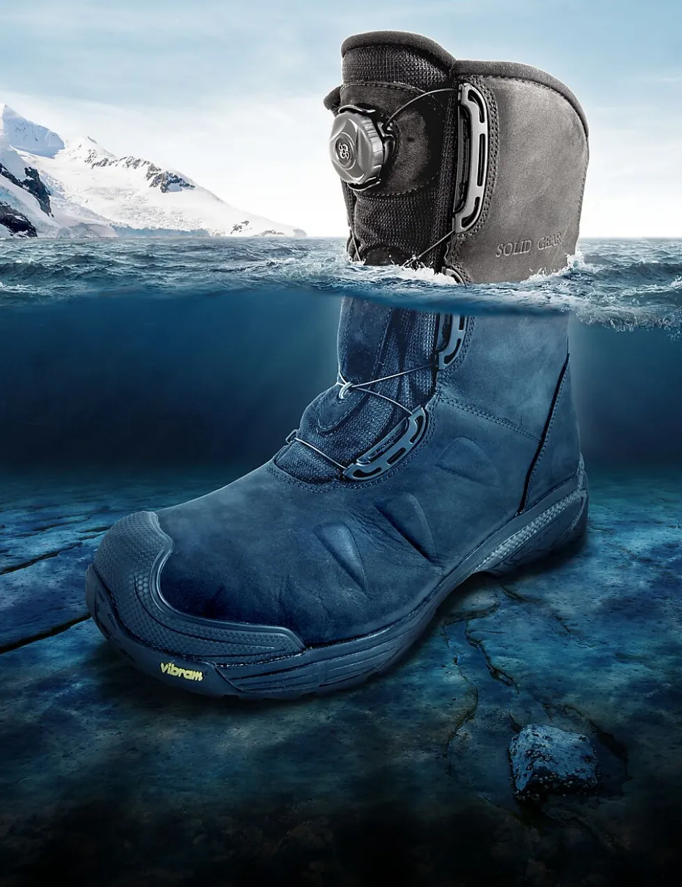 Vernestøvel SG80005 S3 SRA 44 Polar Solid gear