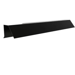 Vindskibeslag til takrenne 0,6 mm 2500 mm sort