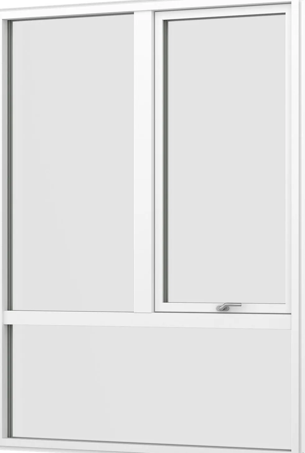 Vindu fk 96 (1,2) 9x12 fastkarm tre hvit