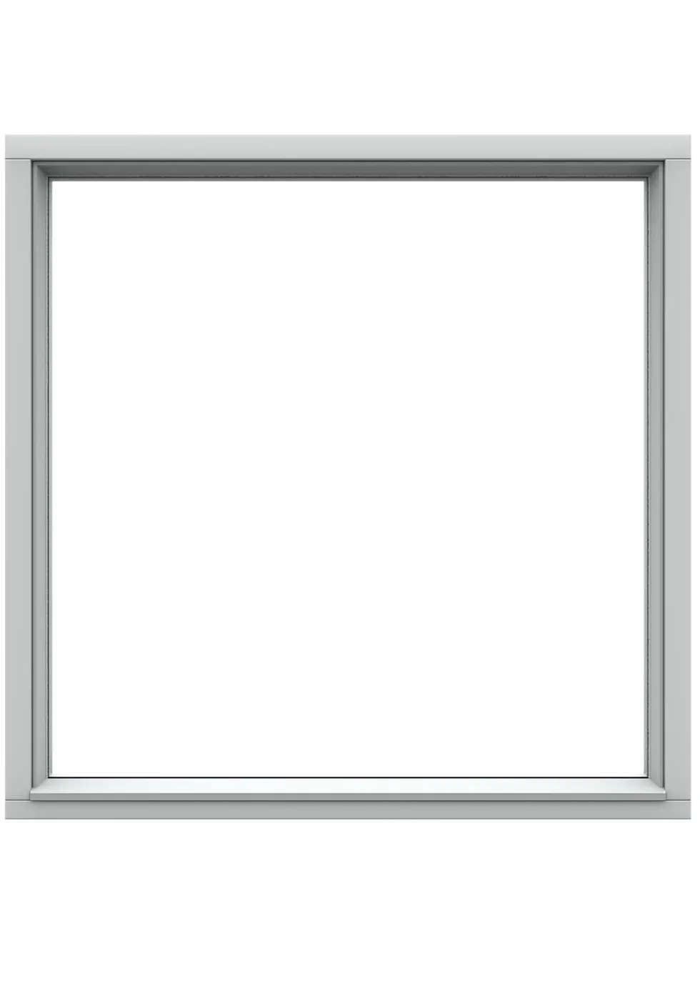 Vindu fk 96 (1,2) 9x12 fastkarm tre hvit