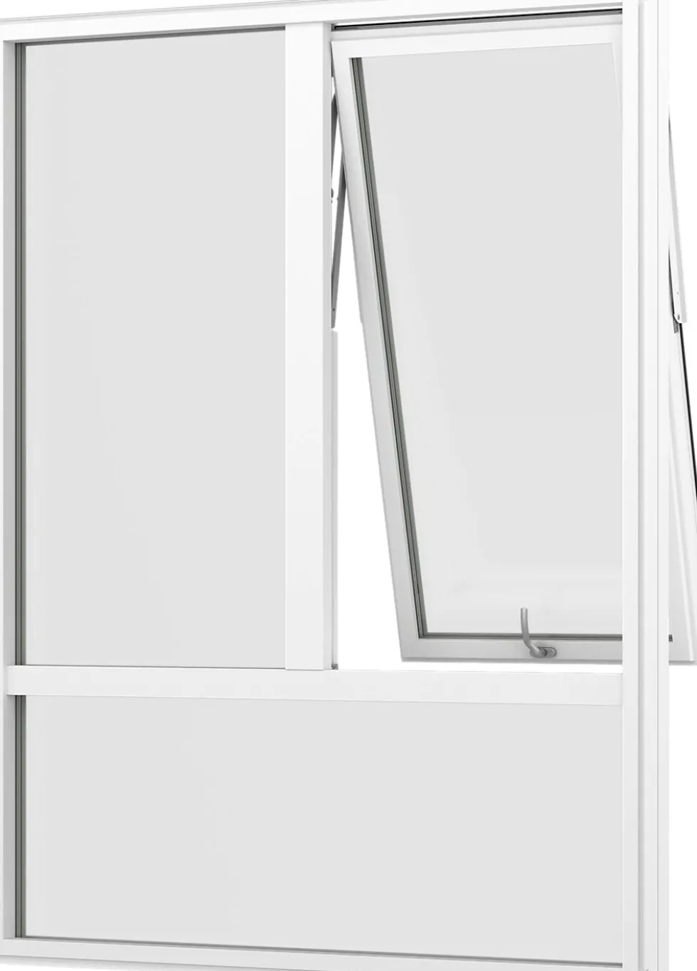 Vindu fk 96 (1,2) 9x12 fastkarm tre hvit