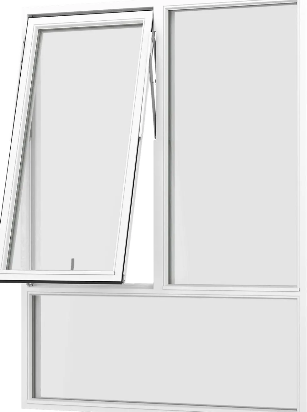 Vindu fk 96 (1,2) 9x12 fastkarm tre hvit