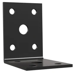 Vinkelbeslag sort 50x50x35 mm