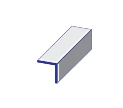 Vinkellist PVC hvit 20x20x2600 mm