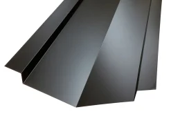 Vinkelrenne hardcoat sort stål 2 meter