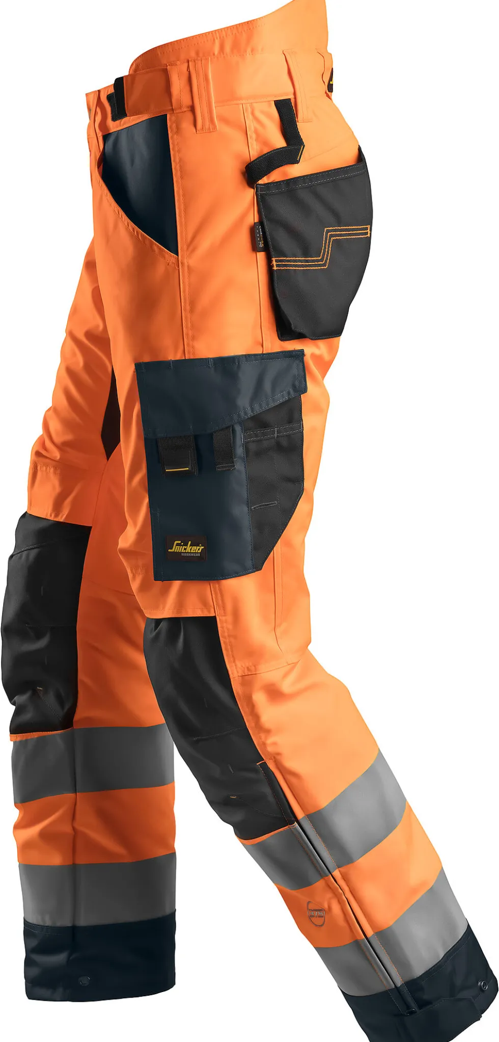 Vinterbukse high-vis oransje/grå str XL