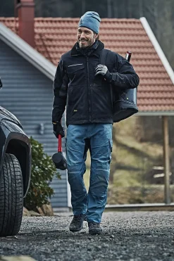 Vinterjakke 1128 hvit/sor xxlsnic 100% polyester rip-stop