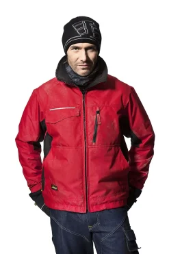Vinterjakke 1128 hvit/sor xxlsnic 100% polyester rip-stop