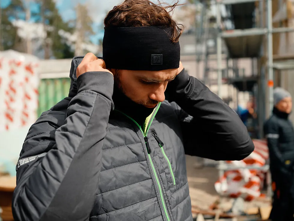 Vinterjakke 8101 mgrå/sor s snickers workwear