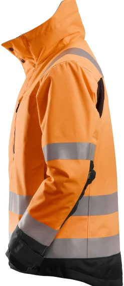 Vinterjakke oransje med 3D-nettingfôr