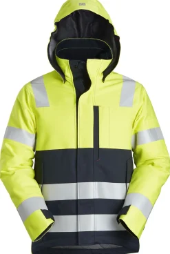 Vinterjakke pw 1163 kl3 gu/blå xl snickers workwear