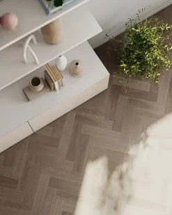Vinylgulv 4m ancares herringbone grey rul25lm