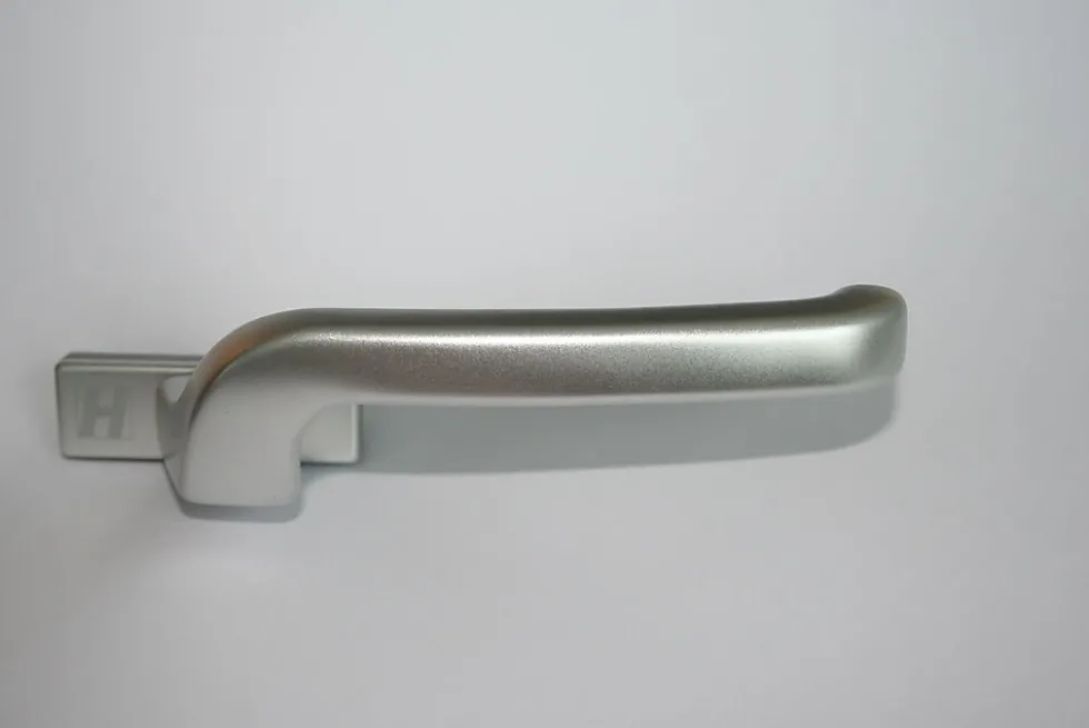 Vrider toppsv børstet aluminium espagnolettvrider