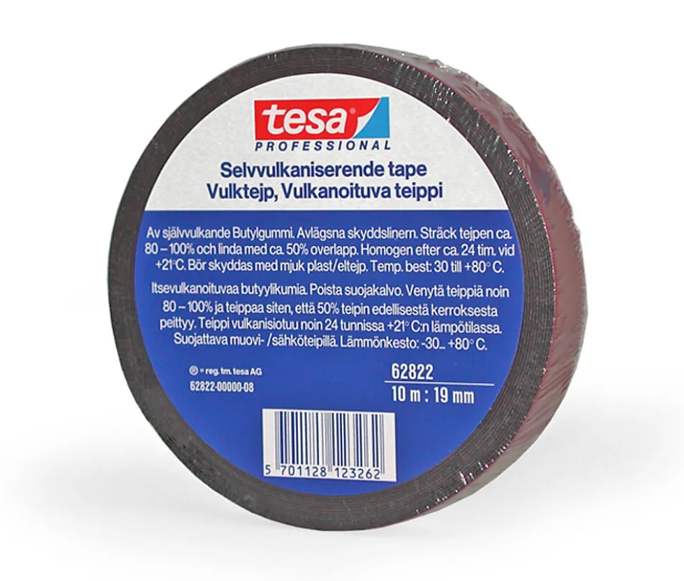 Vulketape 10mx19mm sort 62822
