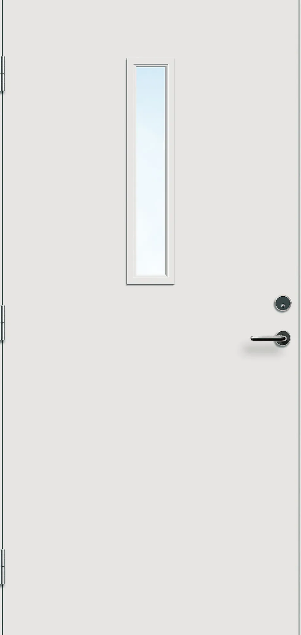Ytterdør Kjeller hvit venstre 90x210 cm