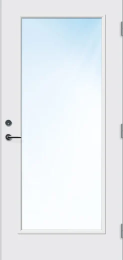 Ytterdør Lier hvit høyre 100x210 cm