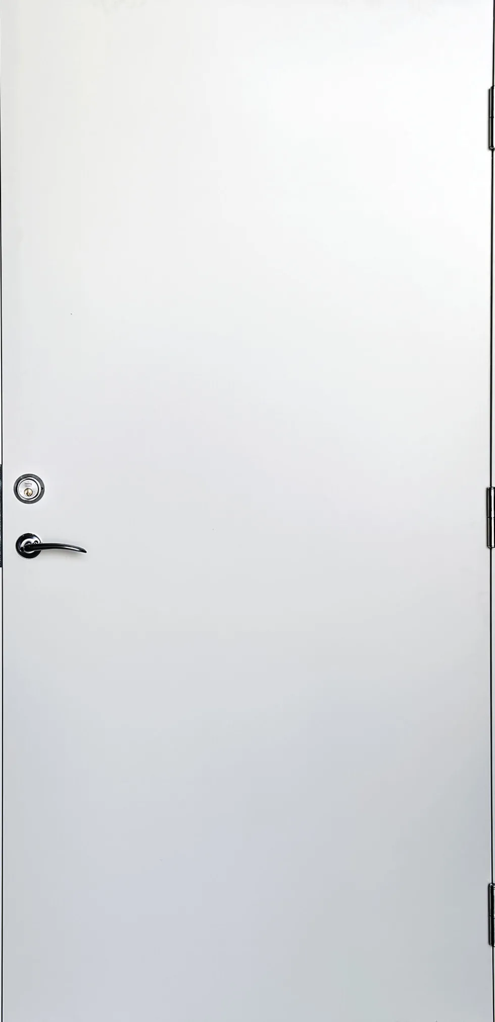 Ytterdør Tønsberg hvit høyrehengslet 90x210 cm